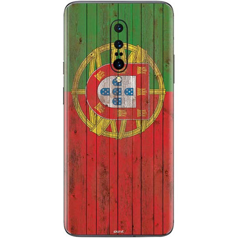 Portuguese Flag Dark Wood OnePlus 7 Pro Skin